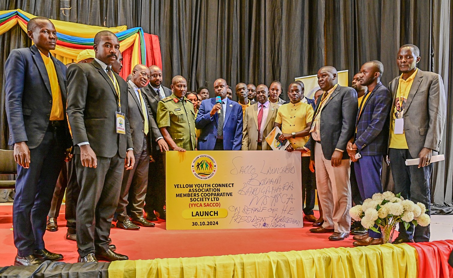 SH-ACU Head Urges Youth to Embrace Transparency and Accountability at NRM SACCO Launch